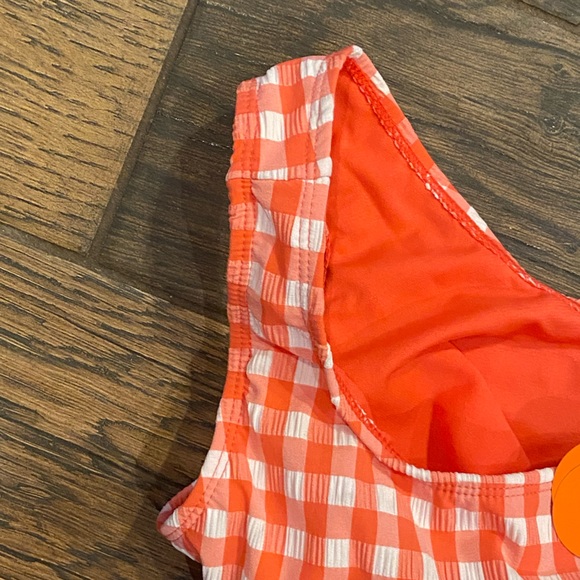 Wonder Nation Girls Gingham Swim Suit - Picture 4 of 6
